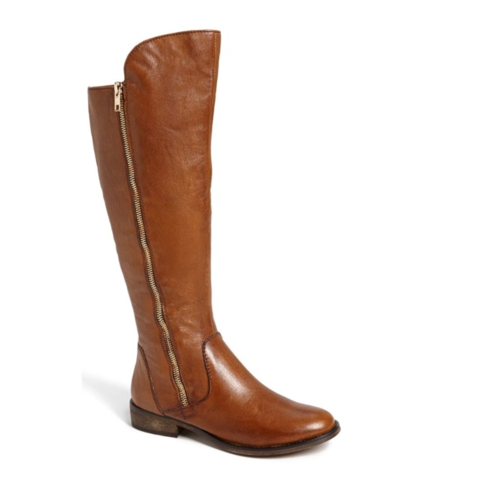 Steve Madden Shawny Riding Boots Cognac